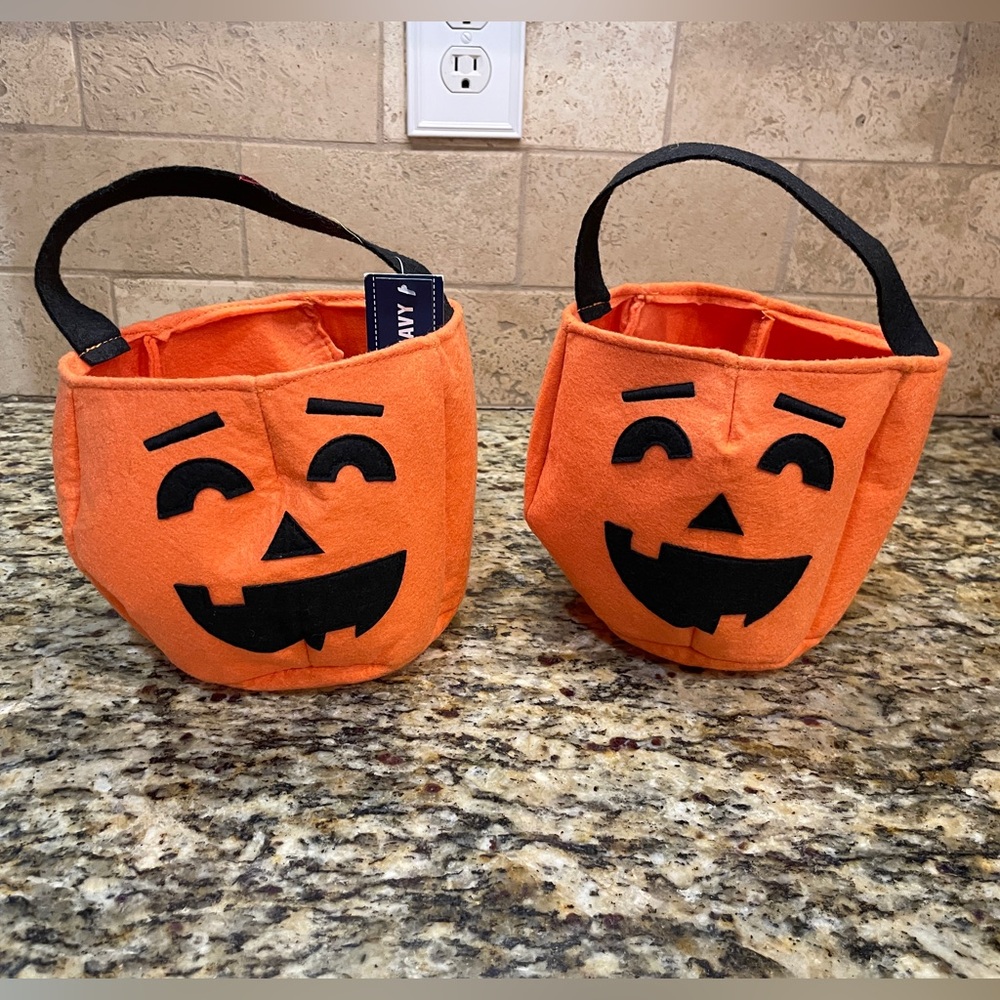 2 Old Navy Felt Trick-or-Treat Halloween Bags
